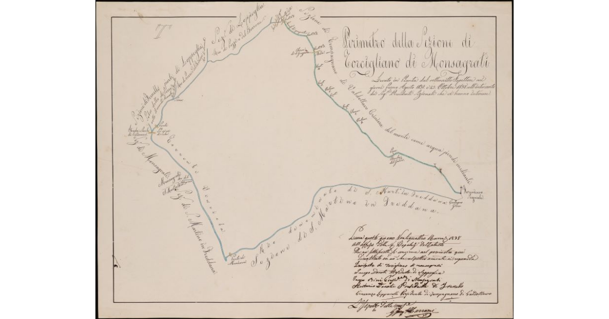 Perimetro della sezione di Torcigliano di Monsagrati