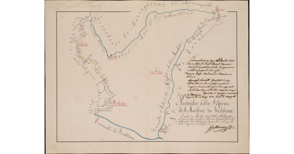 Perimetro della sezione di S. Martino in Freddana