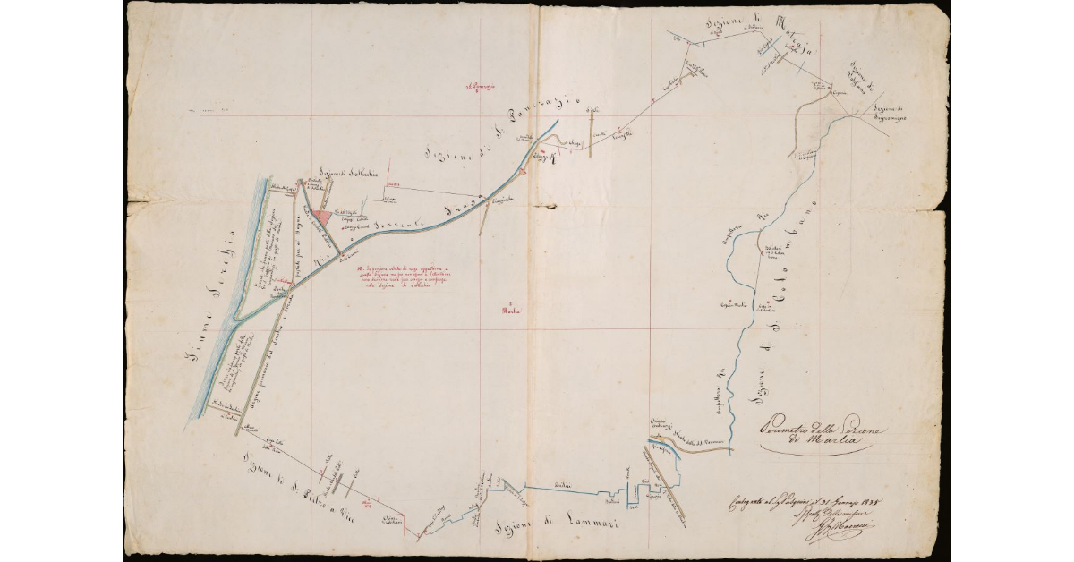 Perimetro della sezione di Marlia. Comunità di Capannori