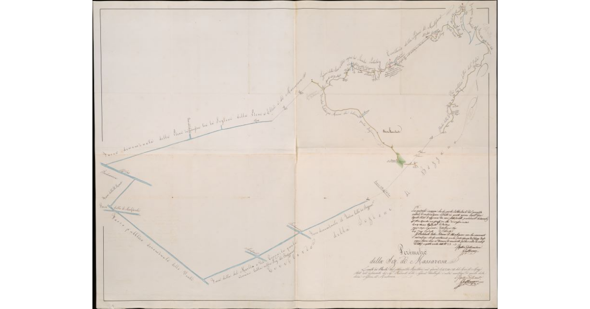 Foglio unico. Perimetro della sezione di Massarosa. Comunità di Viareggio