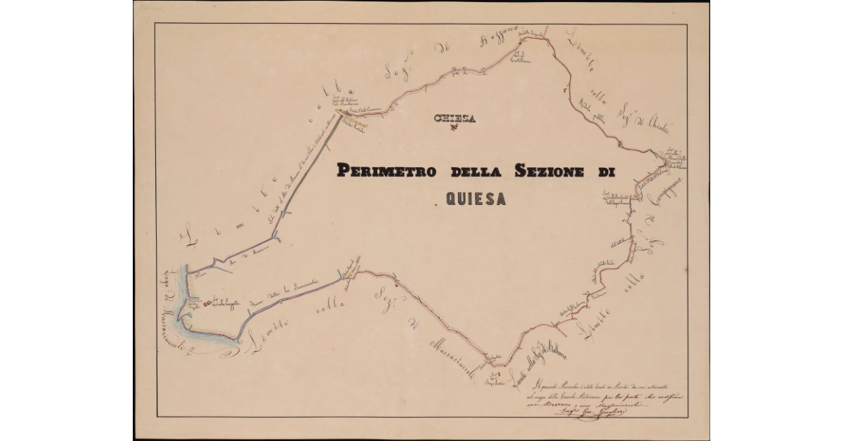 Perimetro della sezione di Quiesa. Comunità di Viareggio