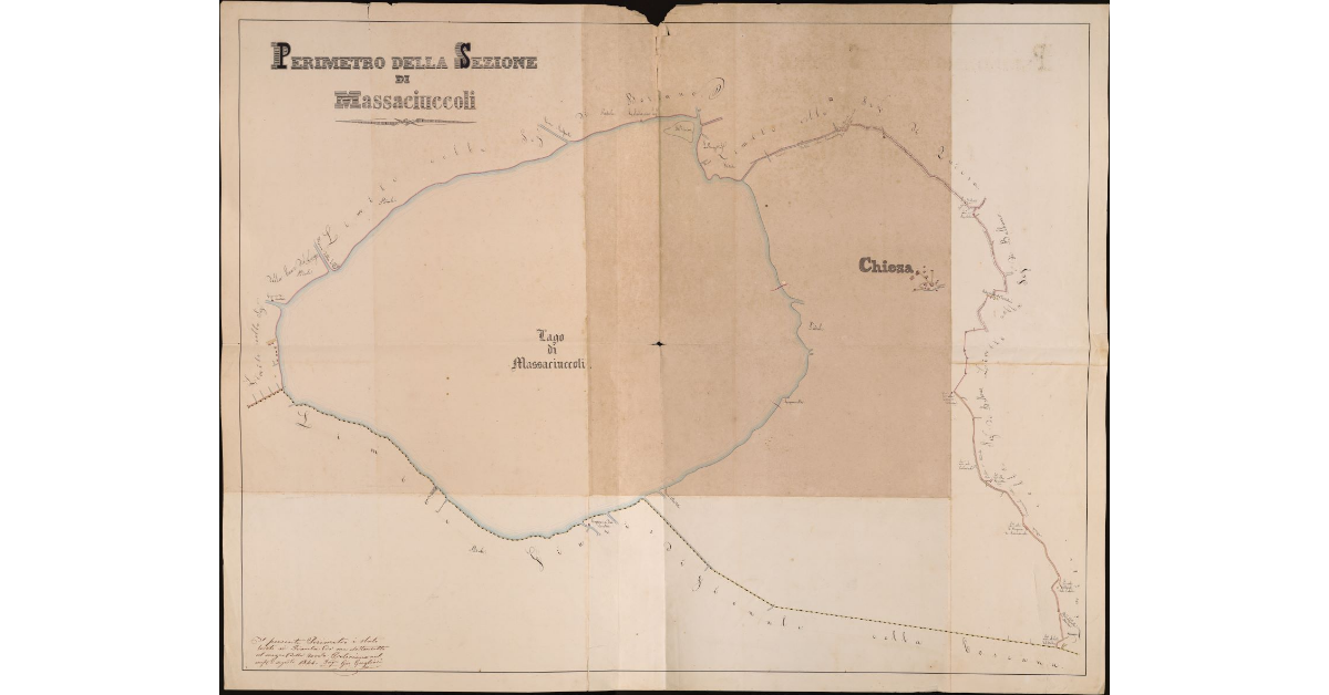Foglio unico. Perimetro della sezione di Massaciuccoli. Comunità di Viareggio
