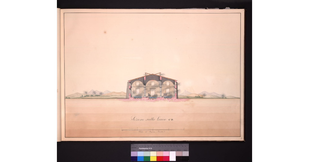 Sezione del Fornello sulla Linea CD