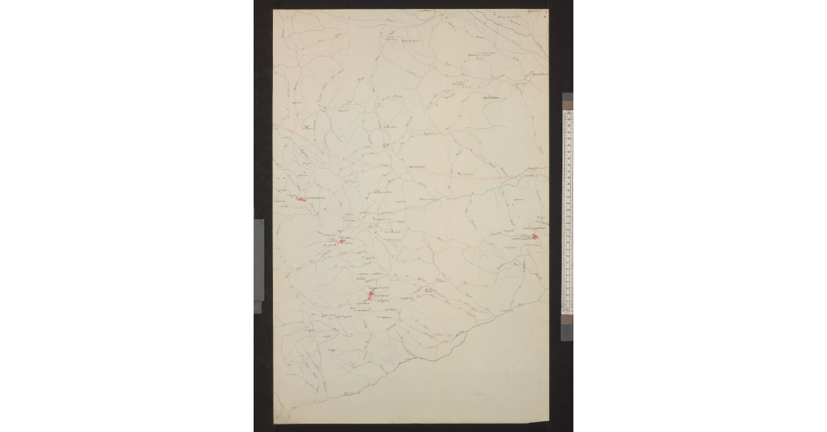 Mappa Topografica della Pianura Piombinese redatta dalle carte del Catasto dall’I. e R. Laboratorio