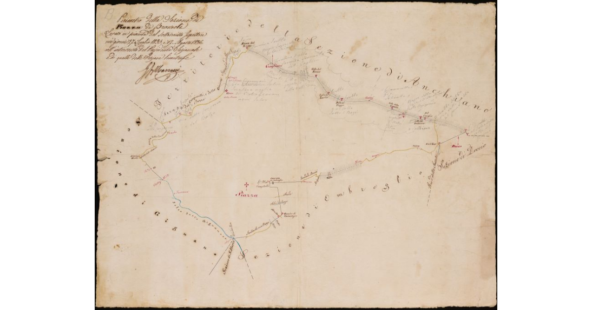 Perimetro della sezione di Brancoli (Piazza). Comunità di Lucca