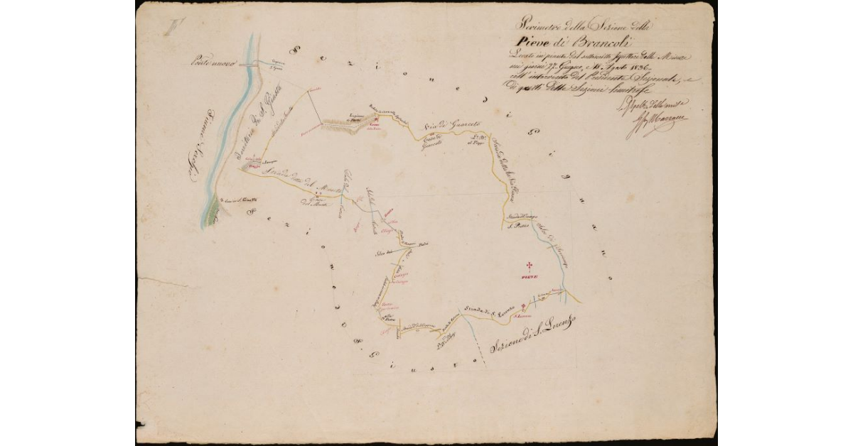 Perimetro della sezione di Brancoli (Pieve). Comunità di Lucca