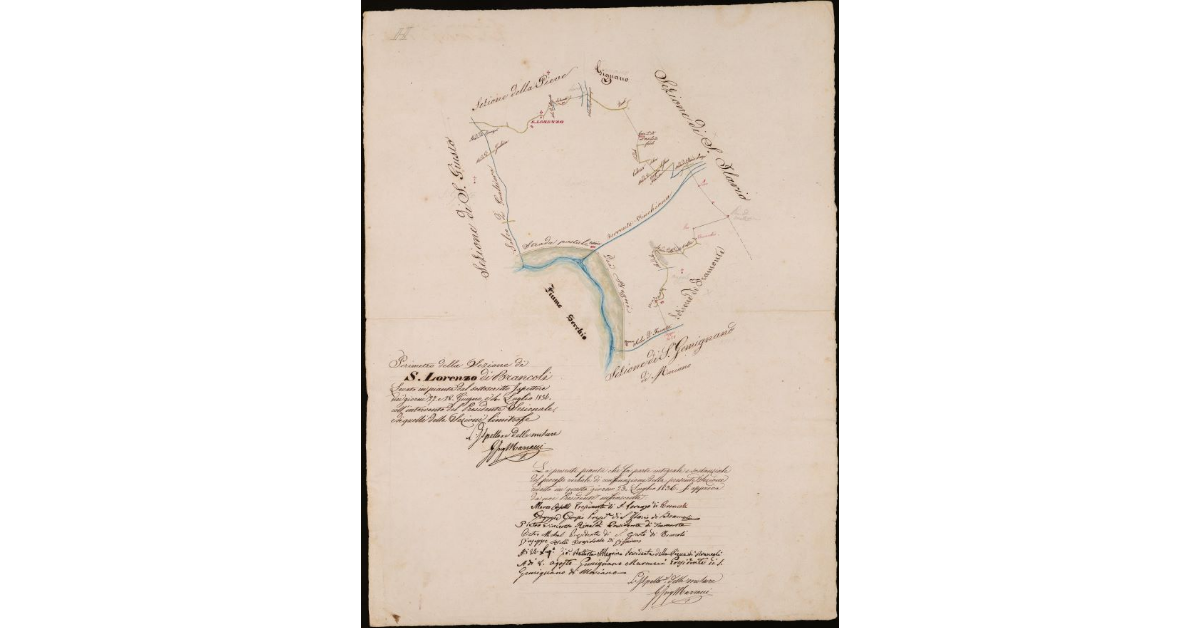 Perimetro della sezione di Brancoli (S. Lorenzo). Comunità di Lucca