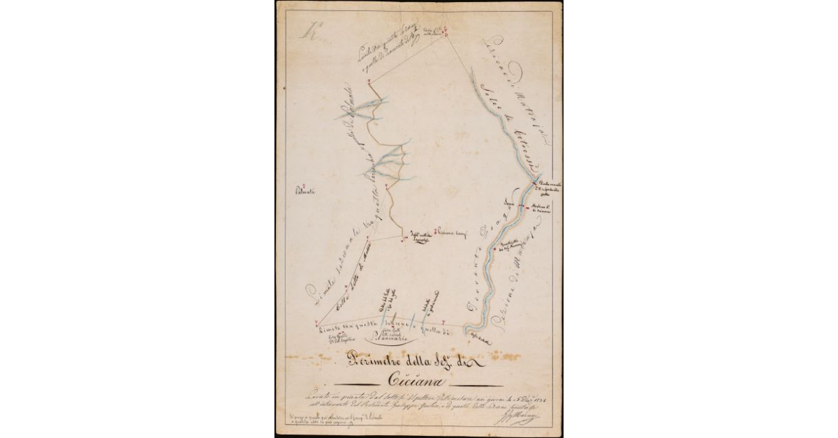 Perimetro della sezione di Ciciana. Comunità di Lucca