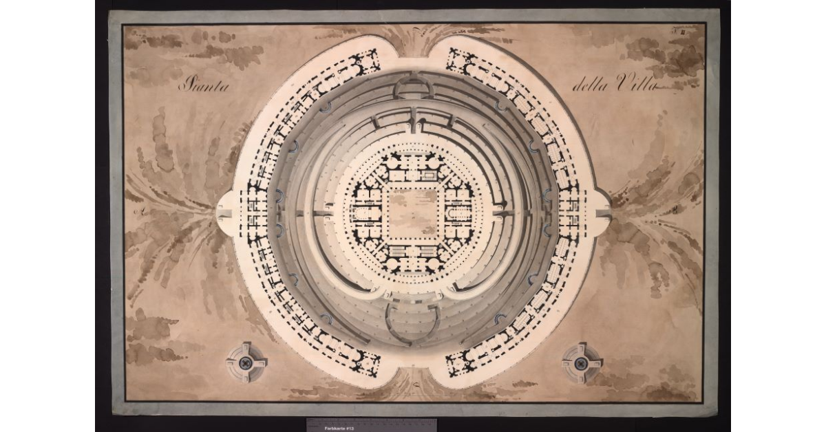 Pianta della villa