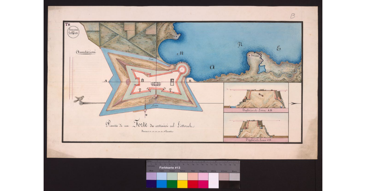 Pianta di un Forte da costruirsi nel Littorale