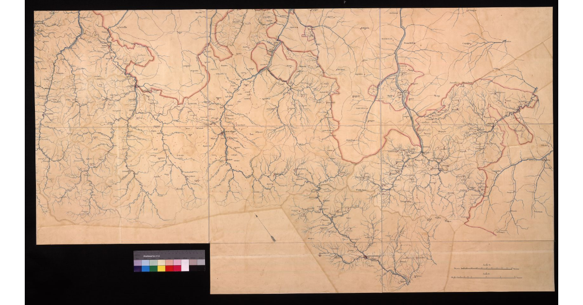 Carta della Romagna Toscana e Pontificia nella proporzione di 1 a 40.000