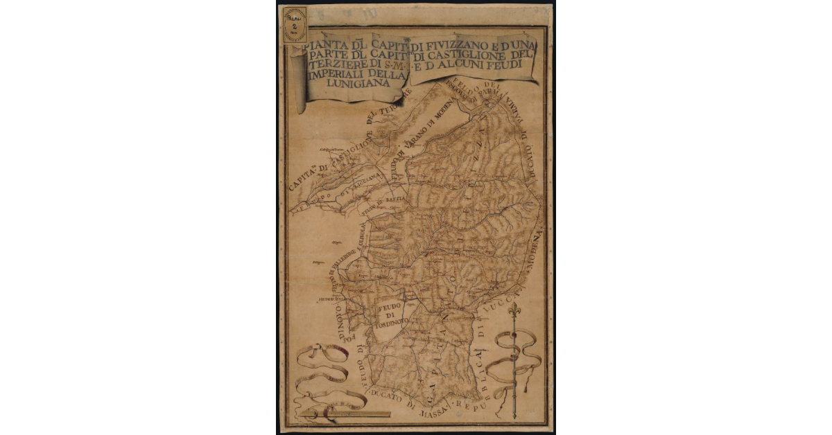 Pianta del Capit.to di Fivizzano e d'una parte del capitanato di Castiglion del Terziere di S.M.I. e d'alcuni feudi imperiali della Lunigiana