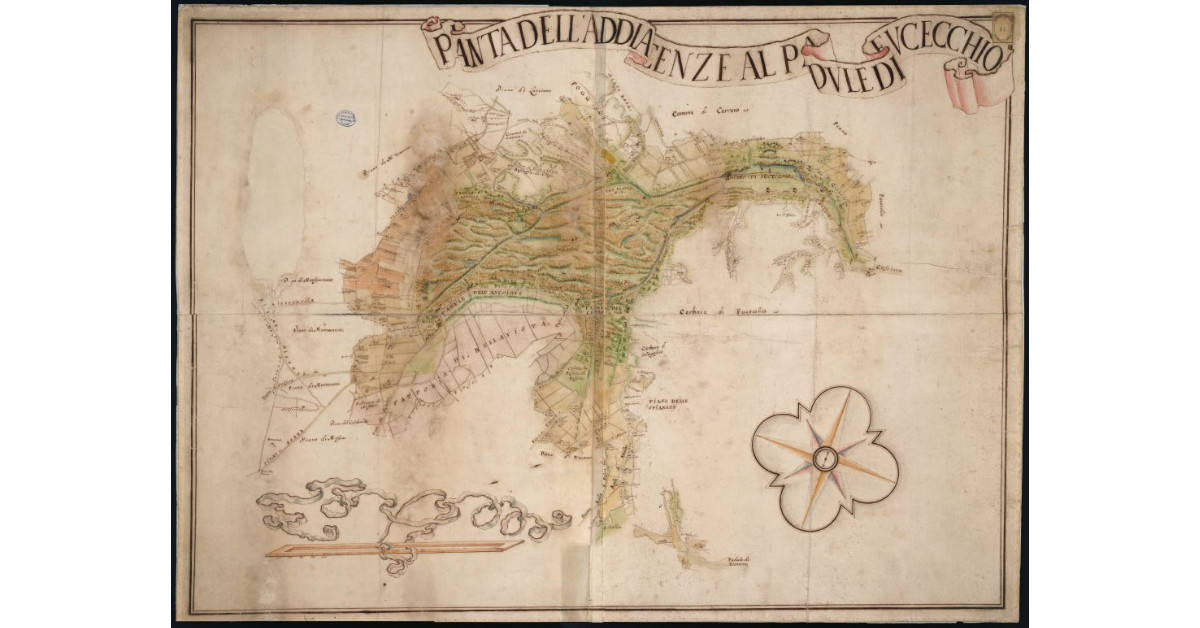 Pianta dell'addiacenze al Padule di Fucecchio