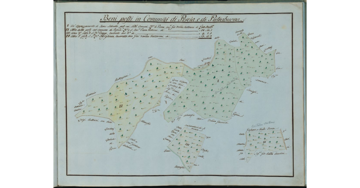 Beni posti in Comunità di Pescia e di Pietrabuona