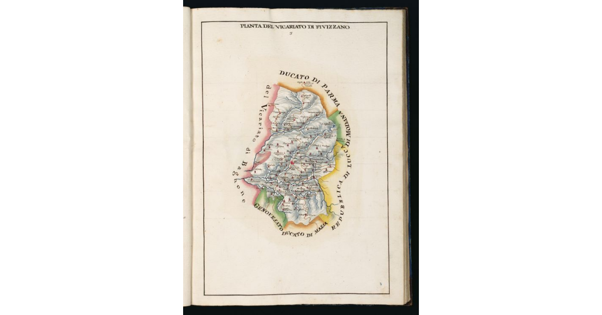 Pianta del Vicariato di Fivizzano