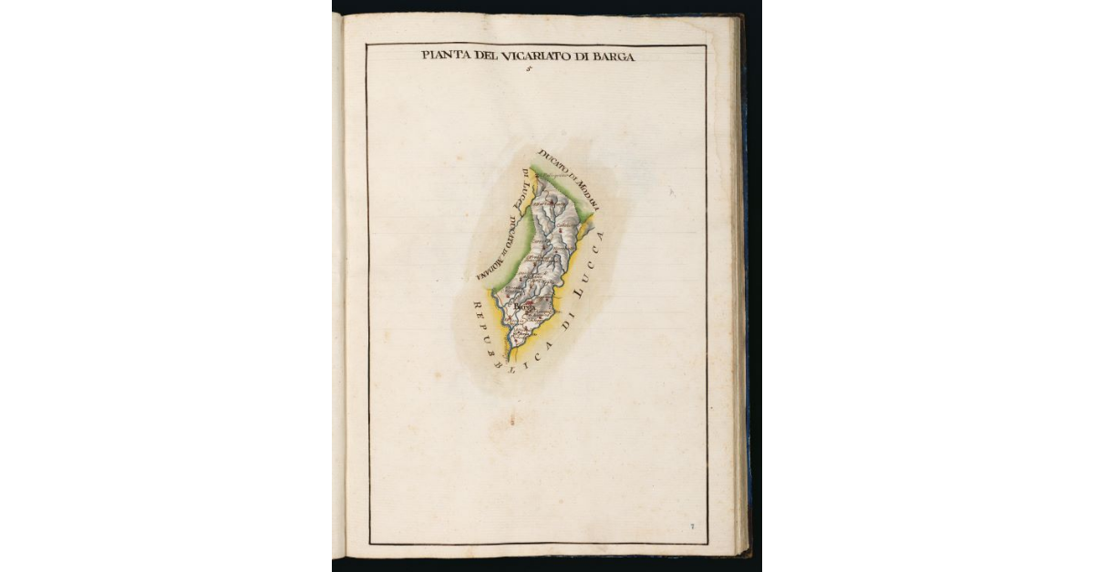 Pianta del Vicariato di Barga