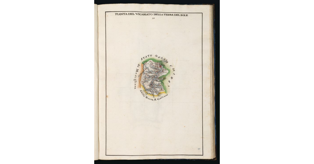 Pianta del Vicariato della Terra del Sole