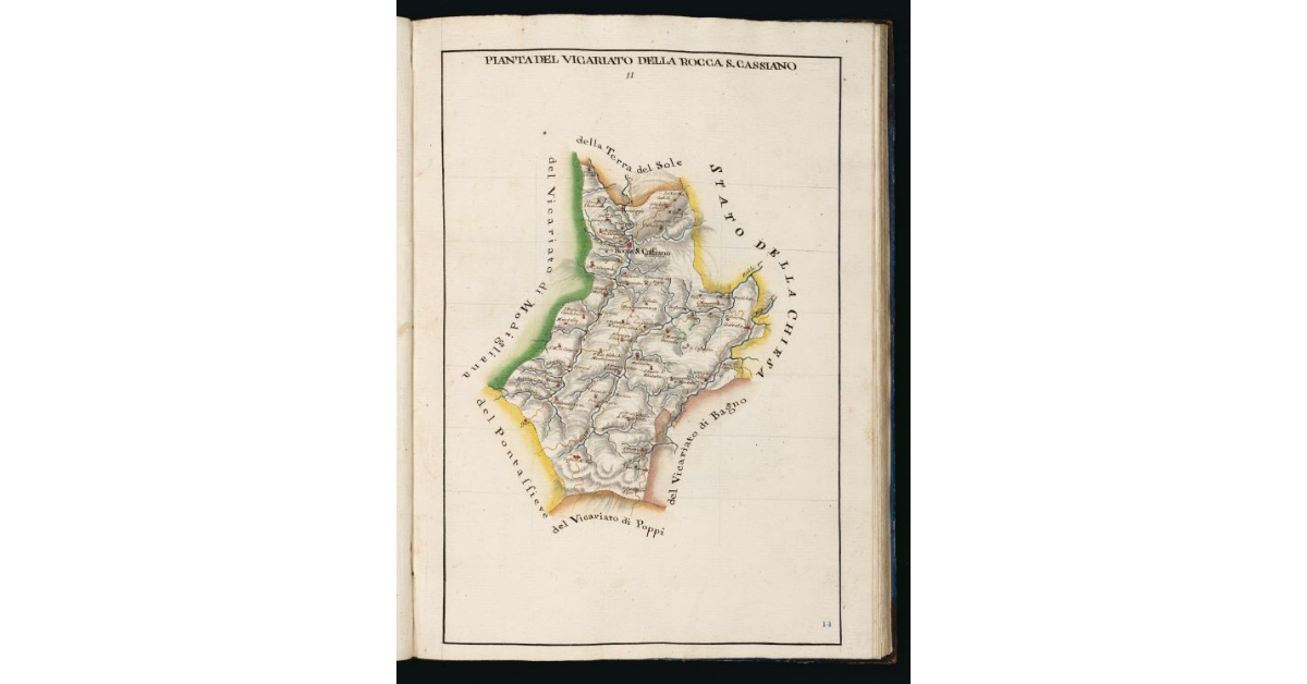 Pianta del Vicariato della Rocca S. Cassiano