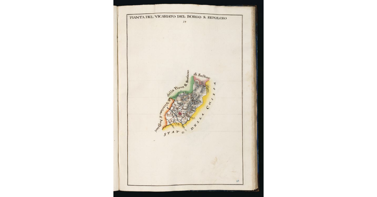 Pianta del Vicariato del Borgo S. Sepolcro