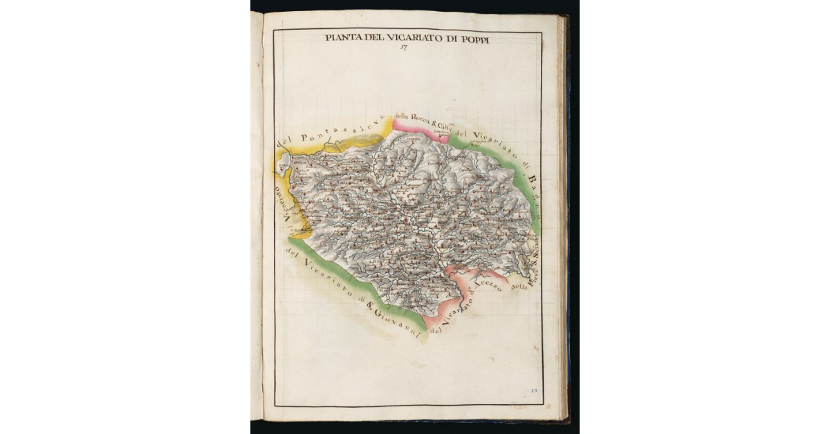 Pianta del Vicariato di Poppi
