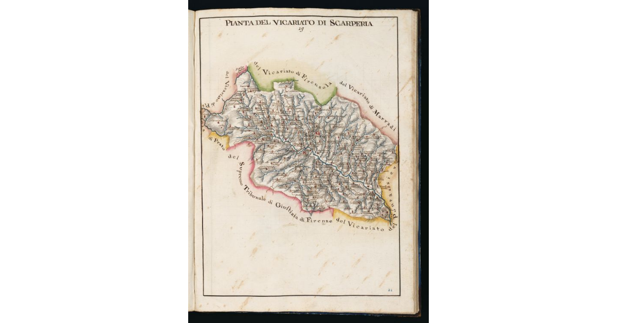 Pianta del Vicariato di Scarperia