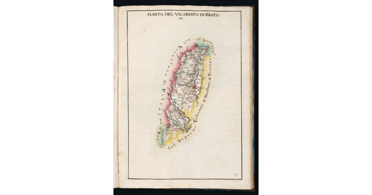 Pianta del Vicariato di Prato