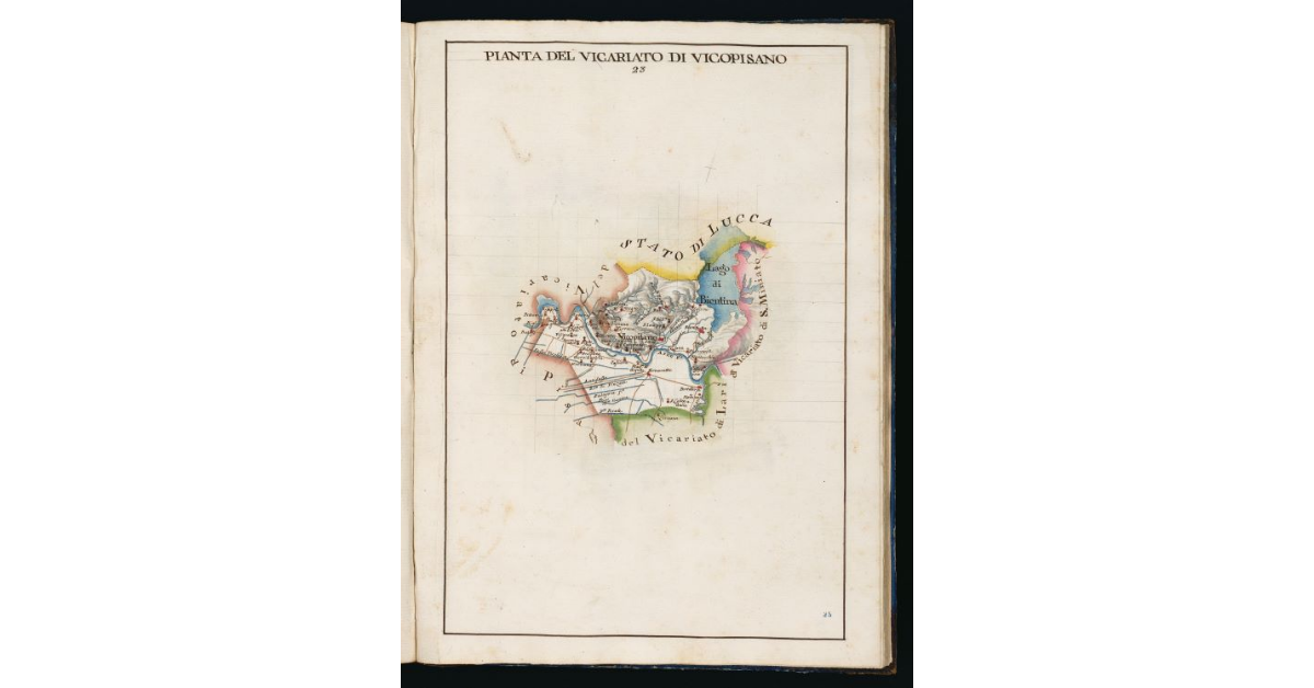 Pianta del Vicariato di Vicopisano