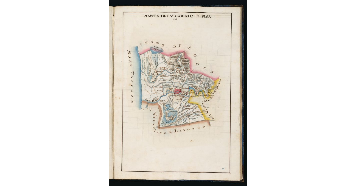 Pianta del Vicariato di Pisa