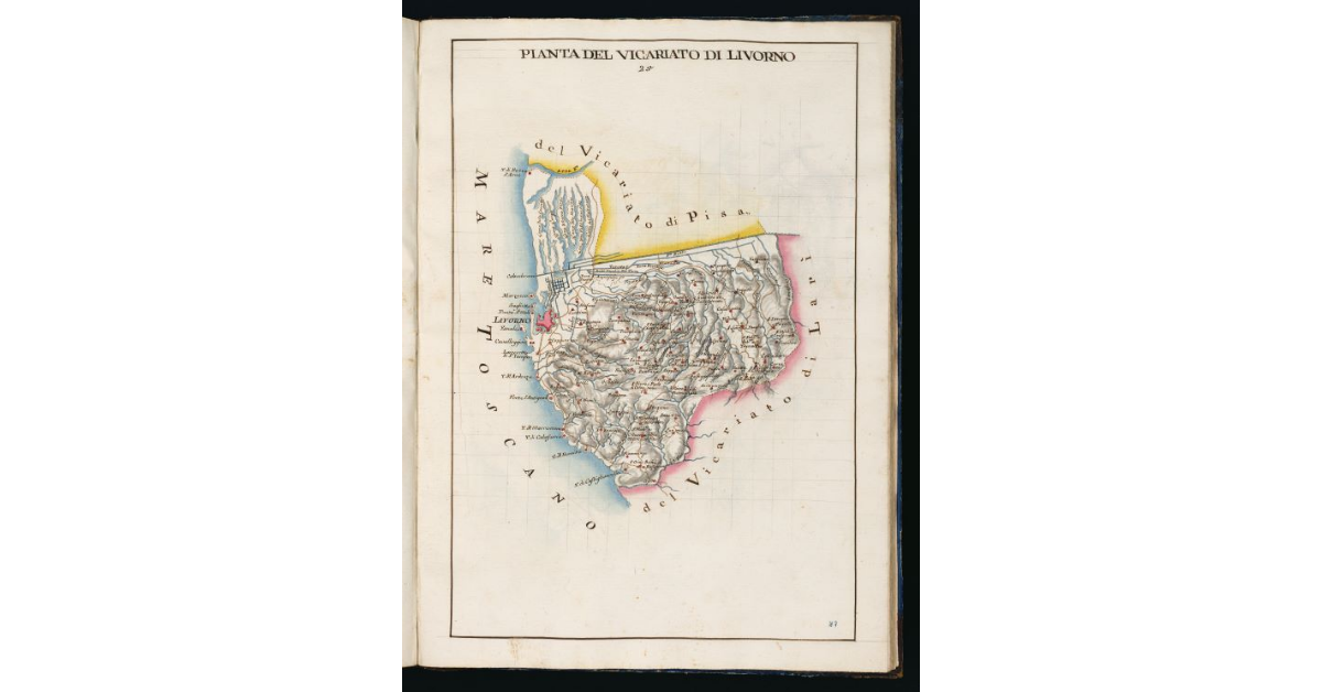 Pianta del Vicariato di Livorno