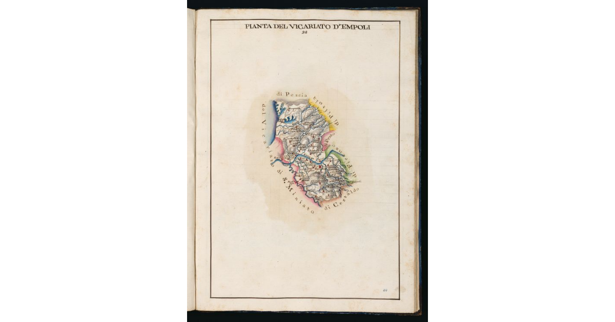 Pianta del Vicariato d'Empoli