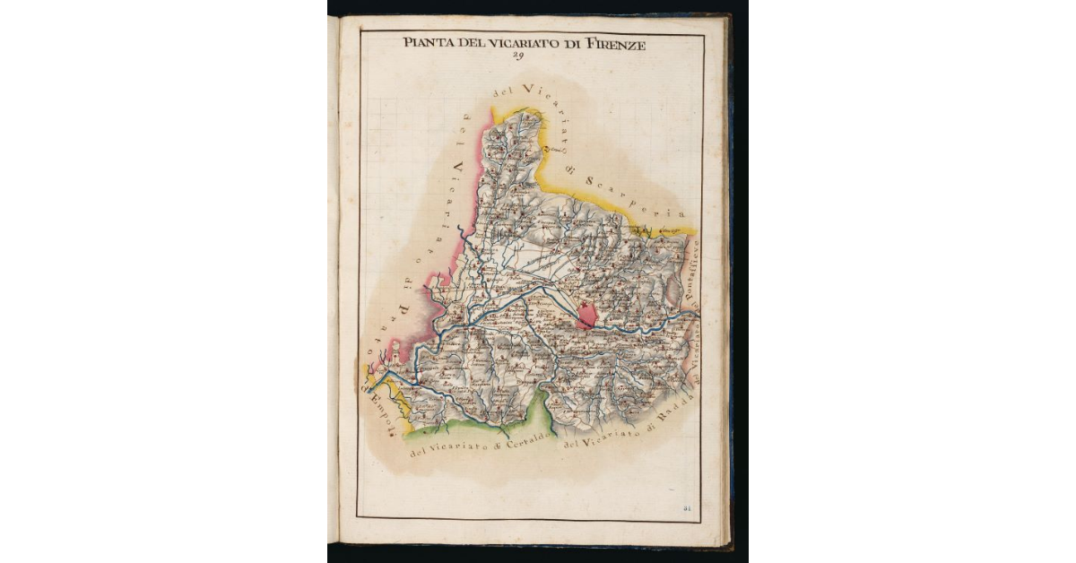 Pianta del Vicariato di Firenze