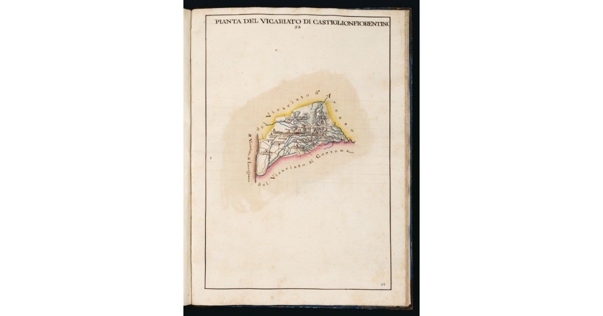 Pianta del Vicariato di Castiglionfiorentino