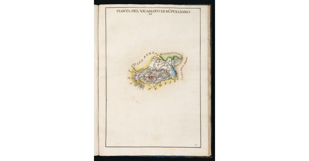 Pianta del Vicariato di Monte Pulciano