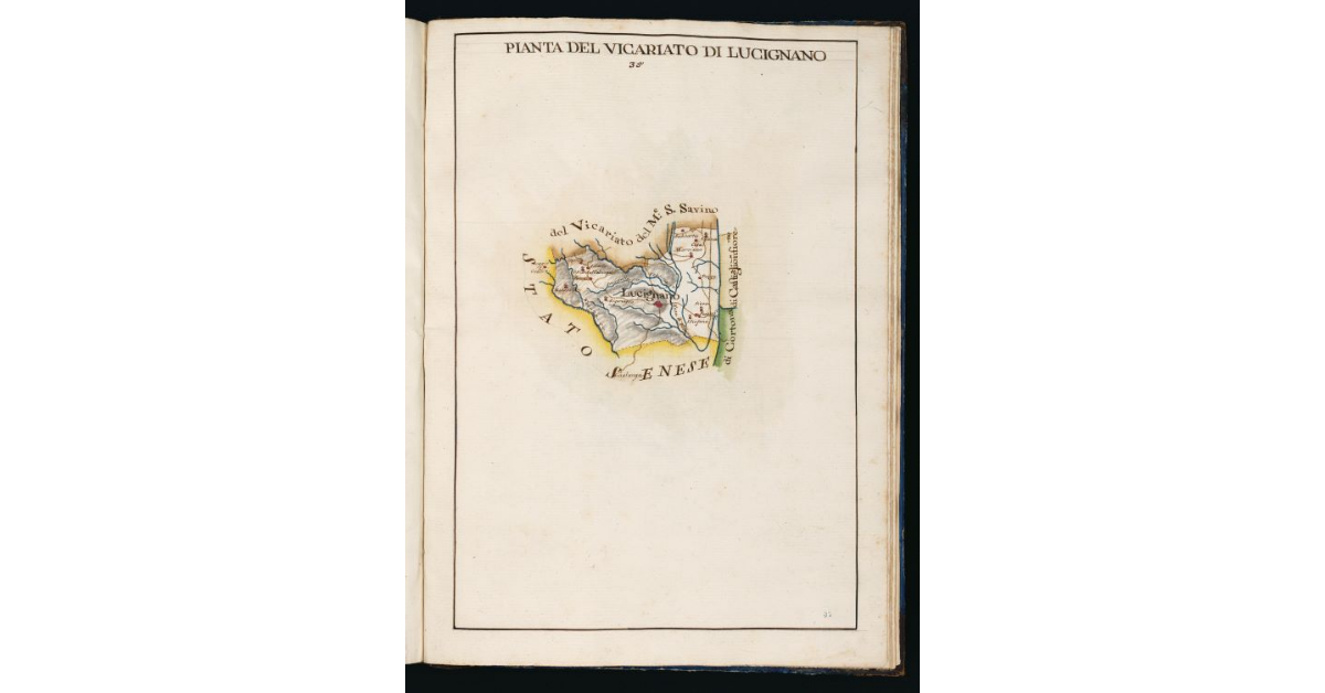 Pianta del Vicariato di Lucignano