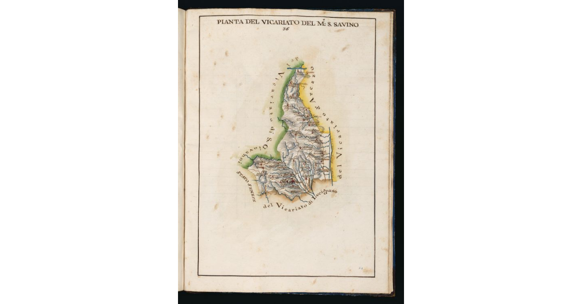 Pianta del Vicariato di Monte S. Savino