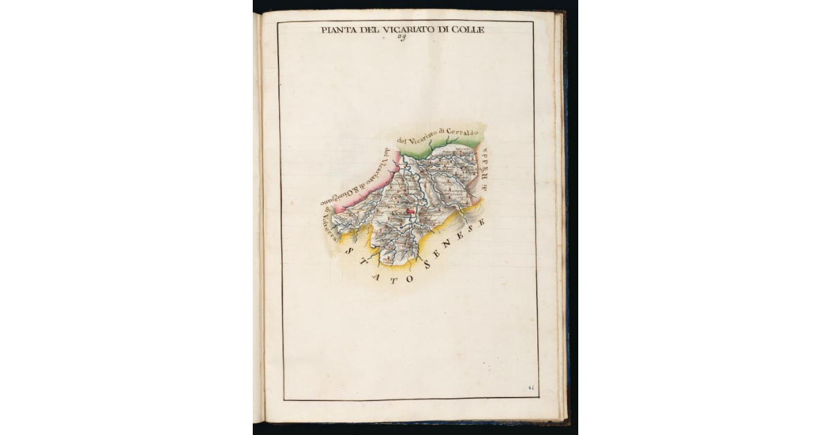 Pianta del Vicariato di Colle