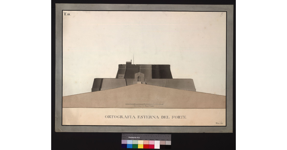 Ortografia esterna del forte [Stella nei reali Presidi]