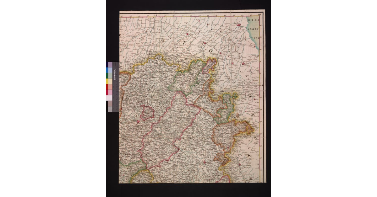 Pianta del Granducato di Toscana, divisa nelle diocesi dei suoi rispettivi arcivescovadi e vescovadi