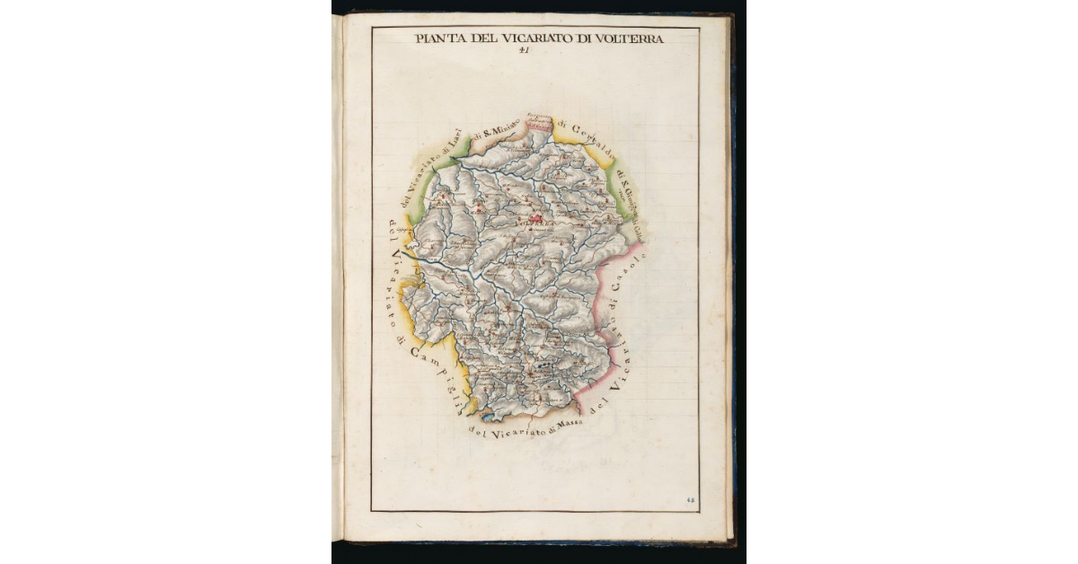 Pianta del Vicariato di Volterra