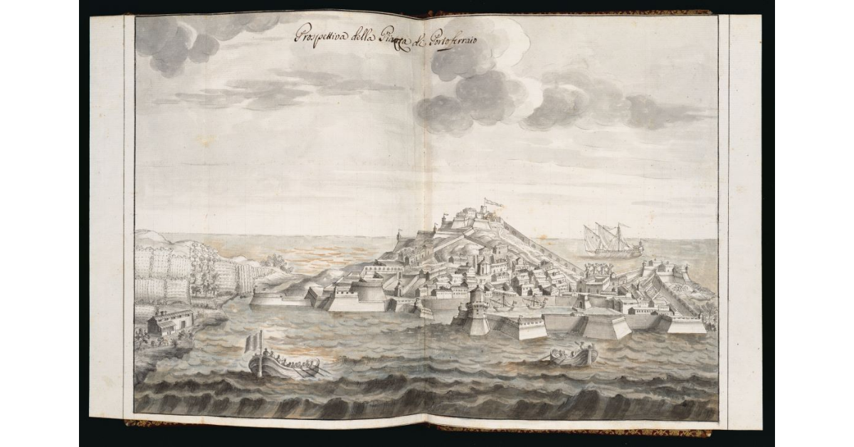 Prospettiva della Piazza di Portoferraio