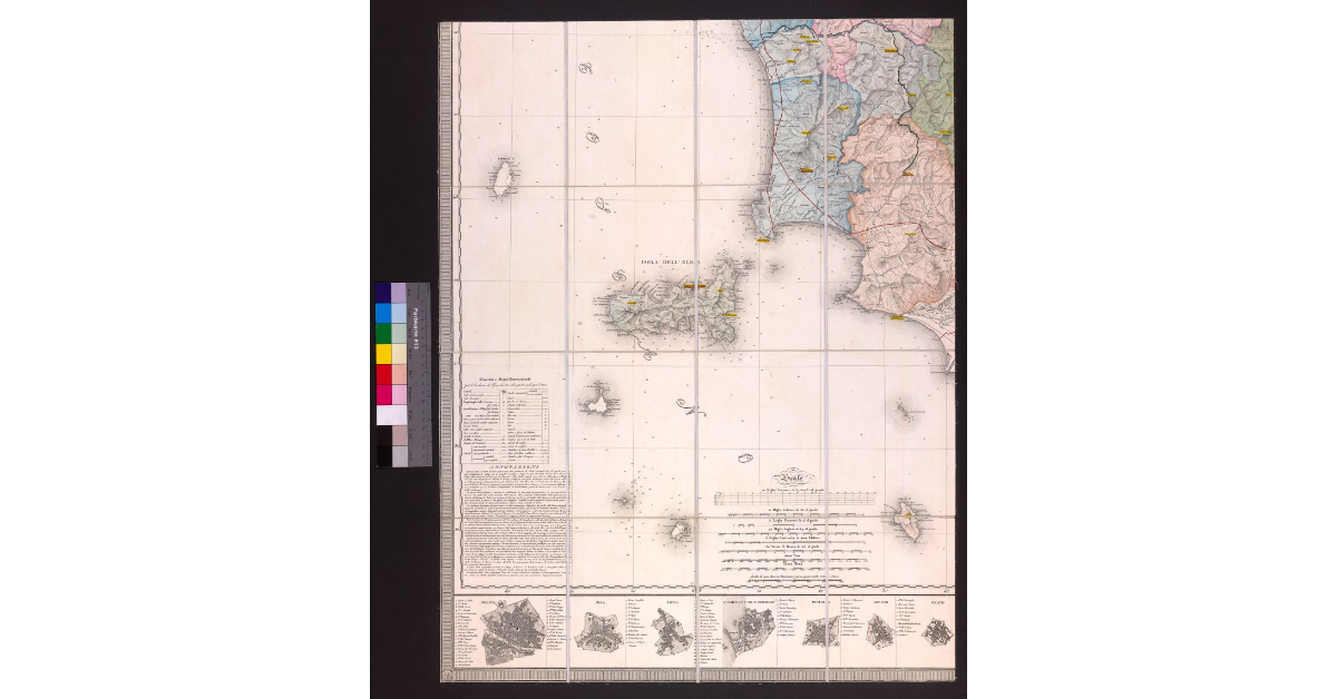 [Carta della Toscana di Giovanni Inghirami con tematismo amministrativo]