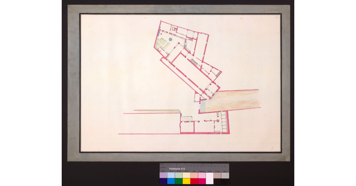 Pianta del pian terreno delle fabbriche contigue alla Porta detta d’Annalena