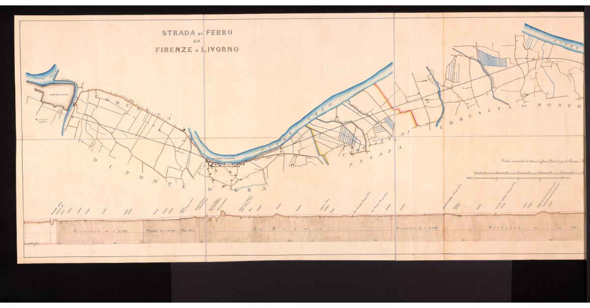 Foglio n° III da Pontedera a Empoli