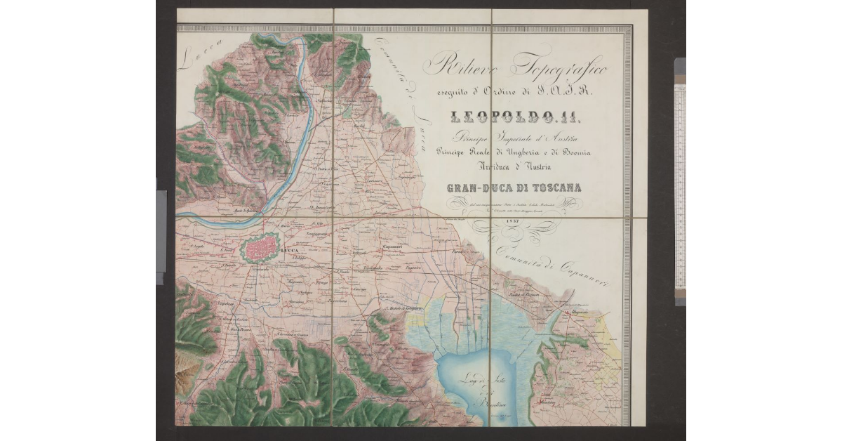 [Carta Topografica della Toscana nord-occidentale]