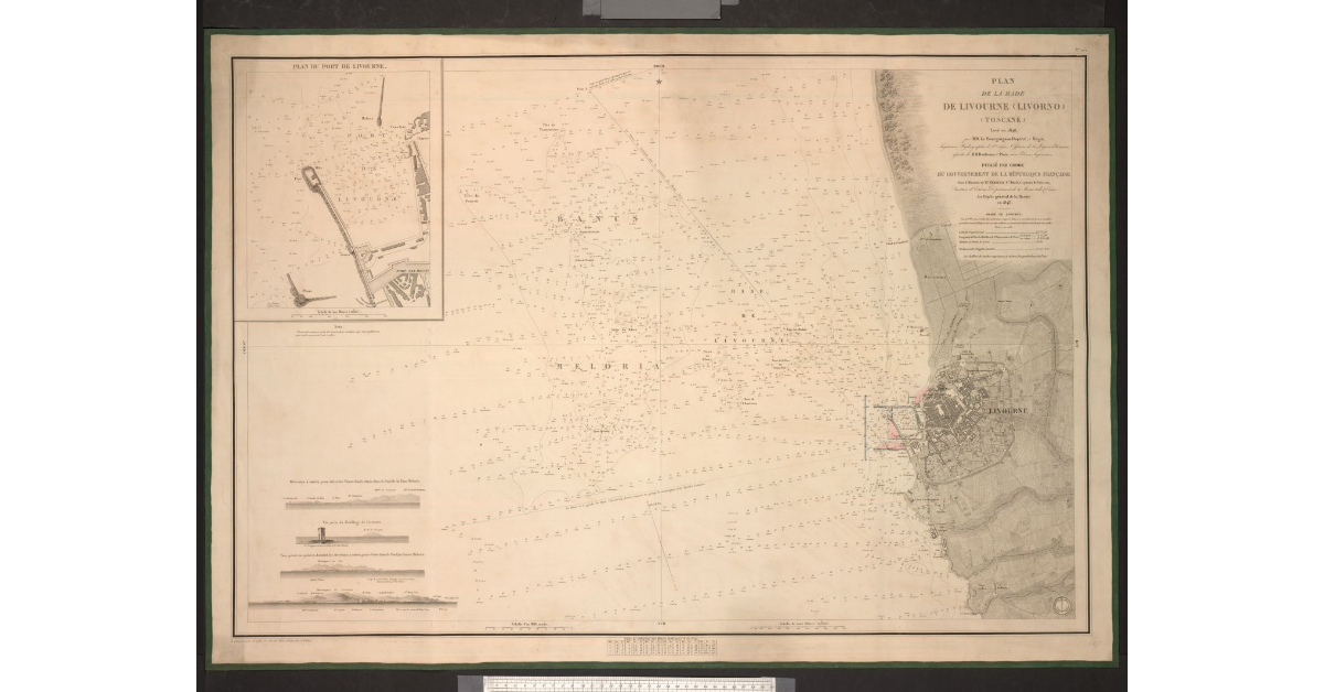 Plan de la rade de Livourne lévé en 1846 [...]