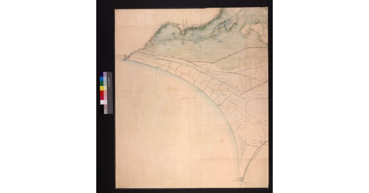 Mappa topografica del Padule di Castiglioni e sue adiacenze