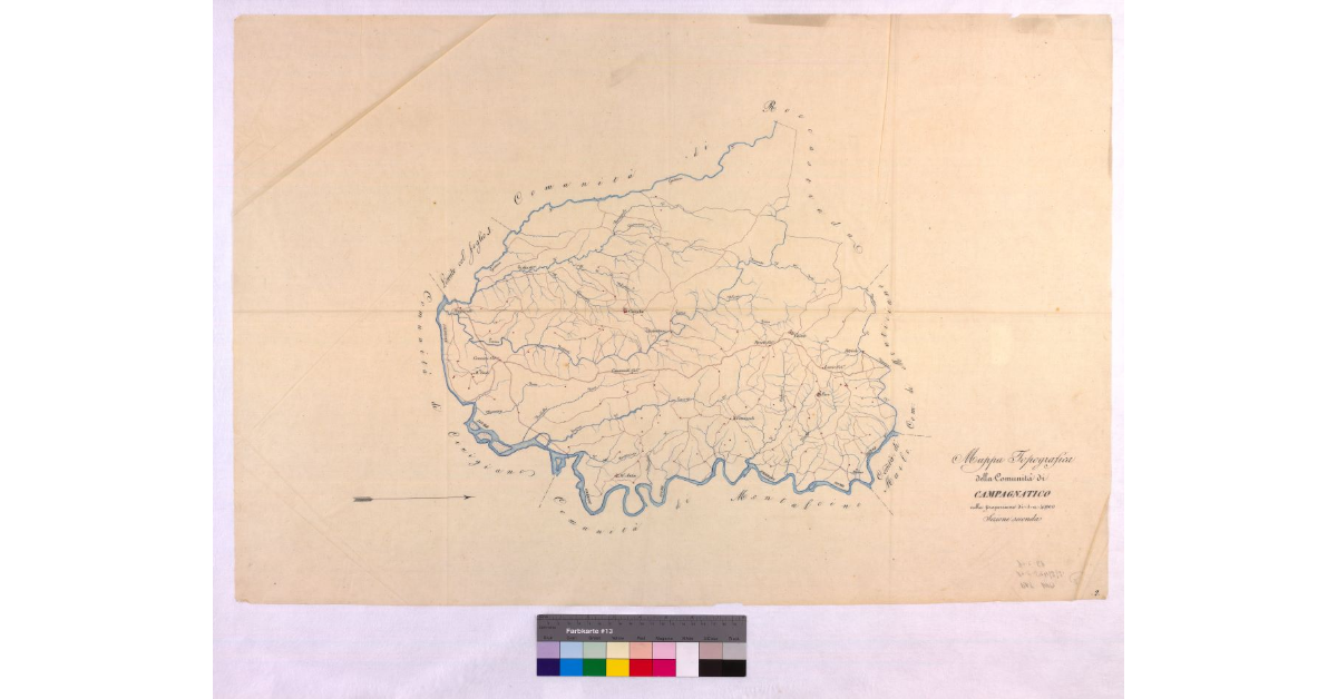Mappa topografica della comunità di Campagnatico nella proporzione di 1:40.000, Sezione Seconda