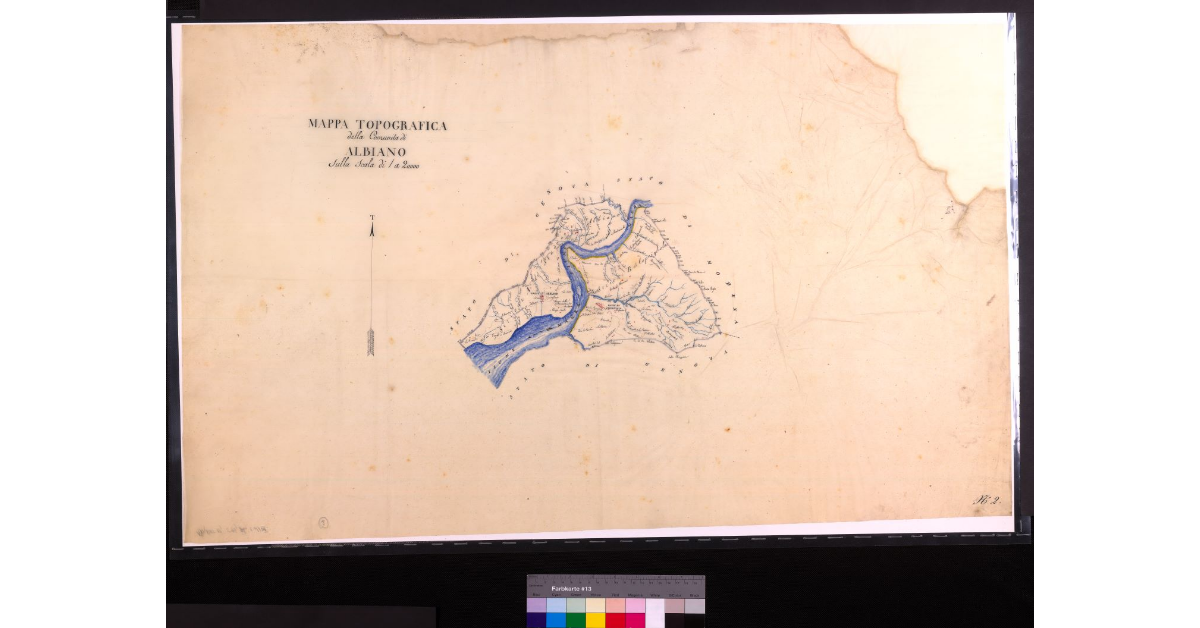 Mappa topografica della comunità di Albiano [in Lunigiana]