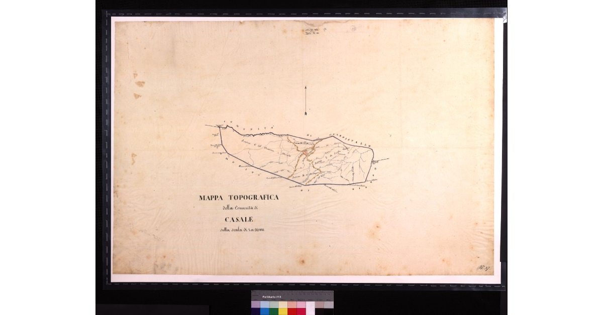 Mappa topografica della comunità di Casale [Marittimo]