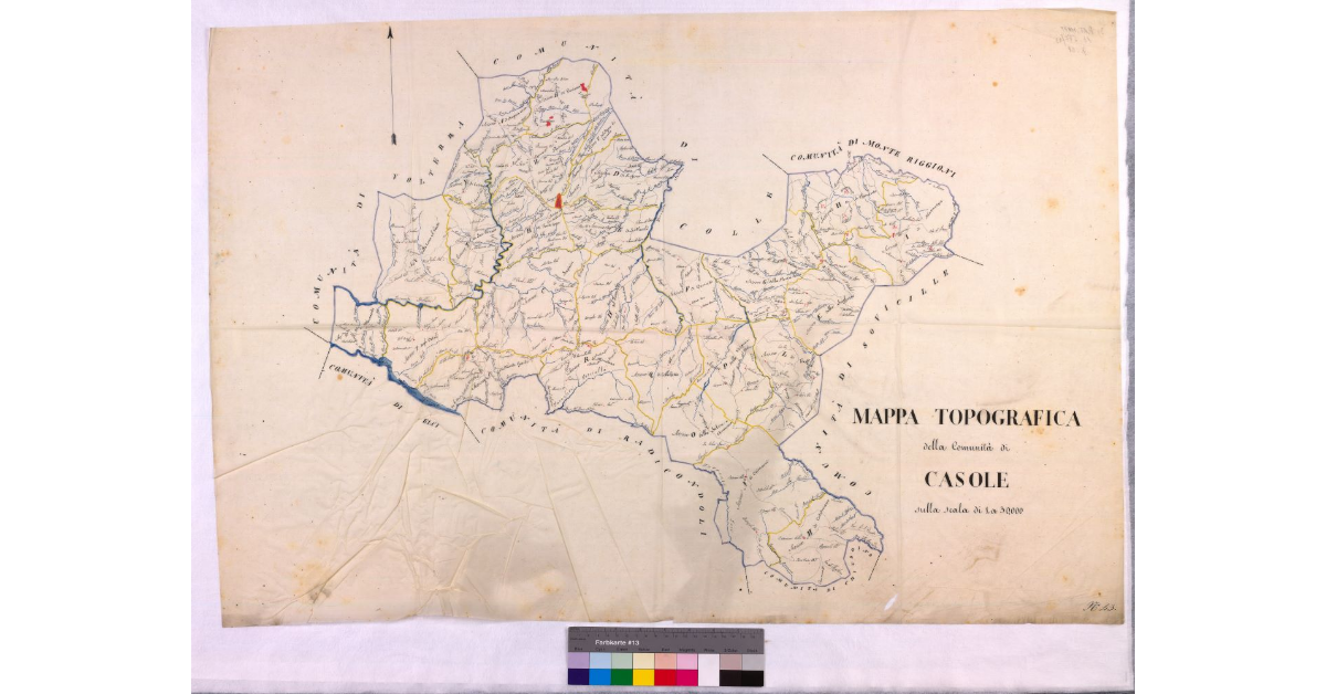 Mappa topografica della comunità di Casole [d’Elsa]